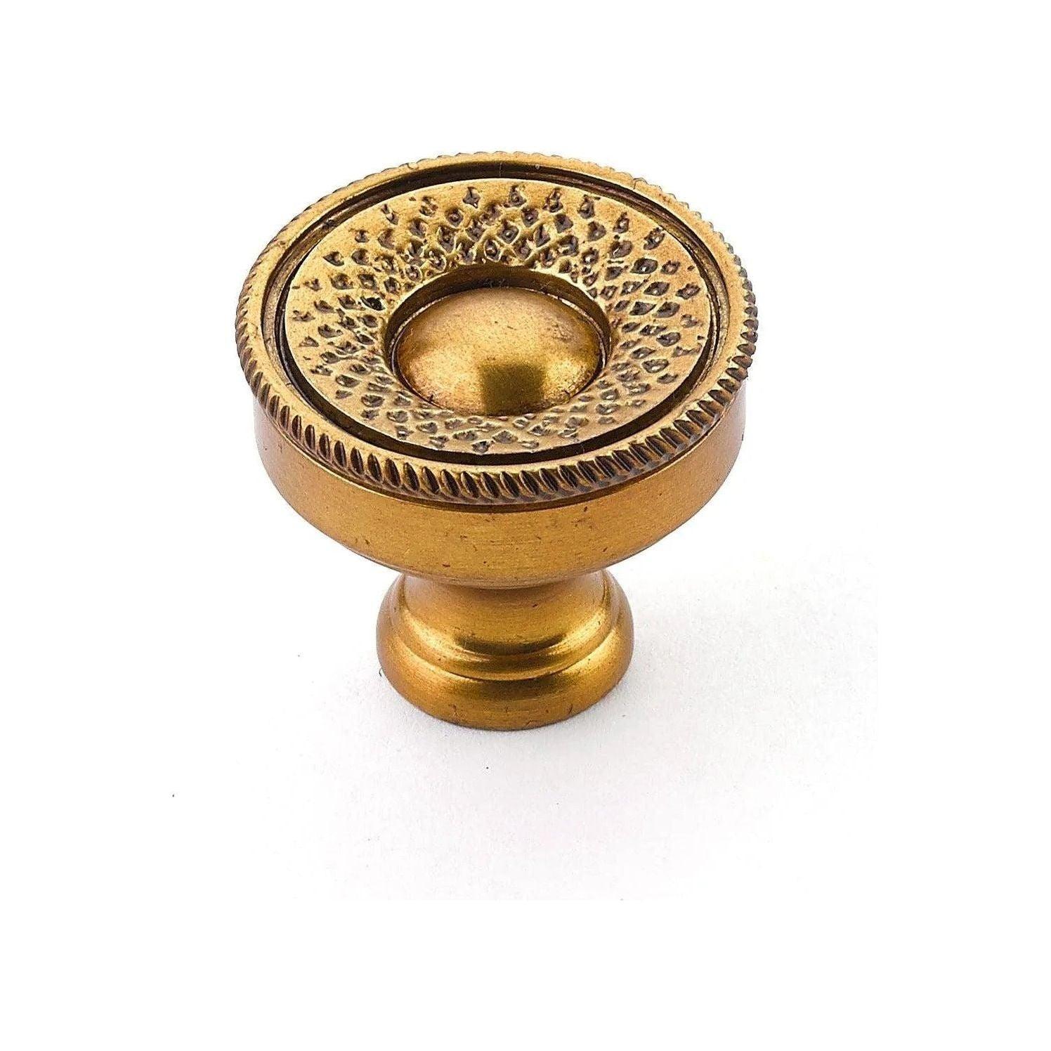 Schaub - Sonata Hammered Round Knob - 927-PAR - Canada Light Shop
