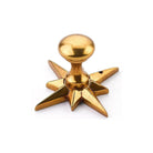 Schaub - Sonata Round Knob with Star Backplate - 982-PAR - Canada Light Shop