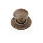 Schaub - Sunburst Round Knob with Backplate - 970-HLB - Canada Light Shop
