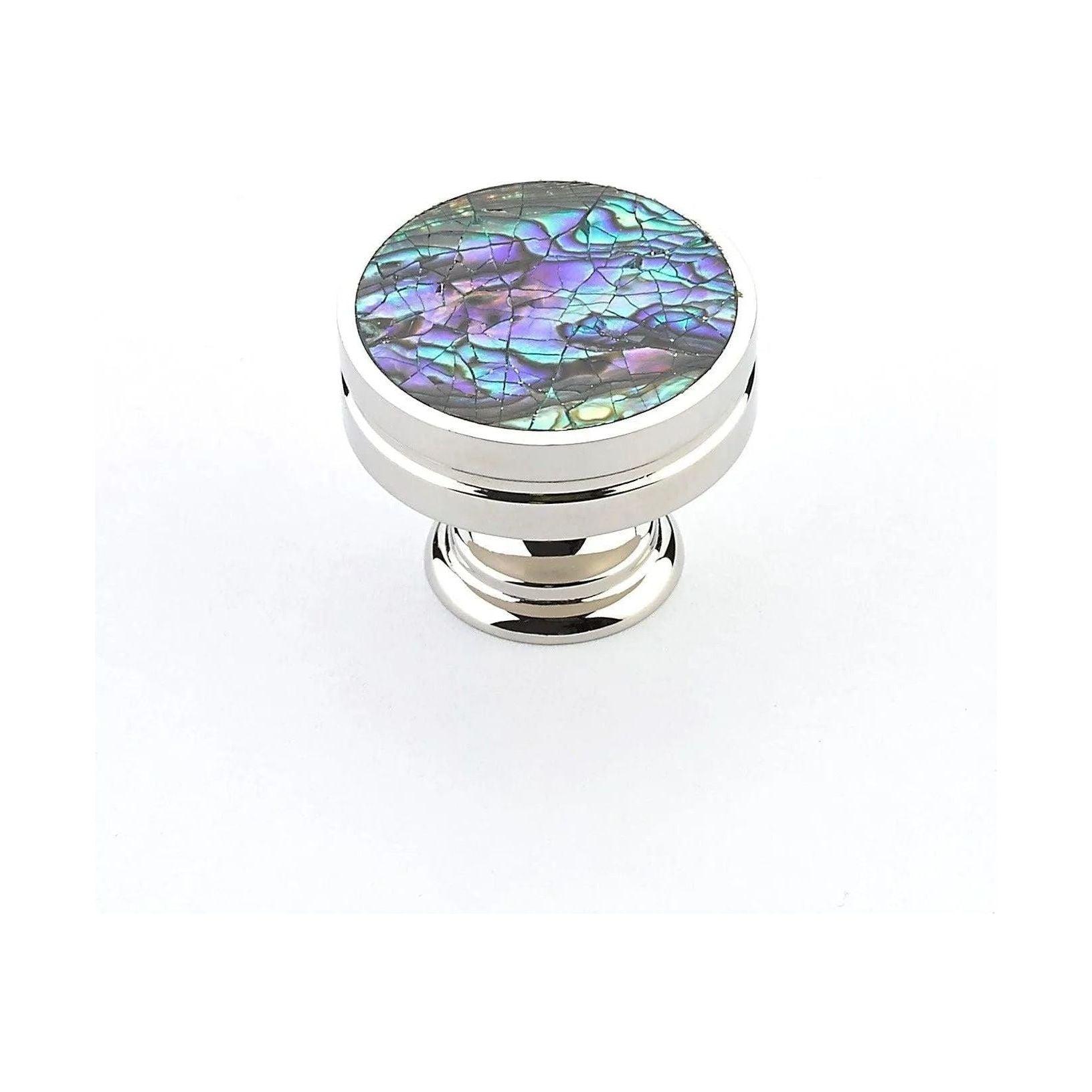 Schaub - Symphony Round Flat Knob - 990-IM/PN - Canada Light Shop