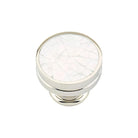Schaub - Symphony Round Flat Knob - 990-MOP/PN - Canada Light Shop