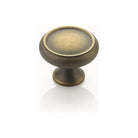 Schaub - Traditional Circle Knob - 711-ALB - Canada Light Shop