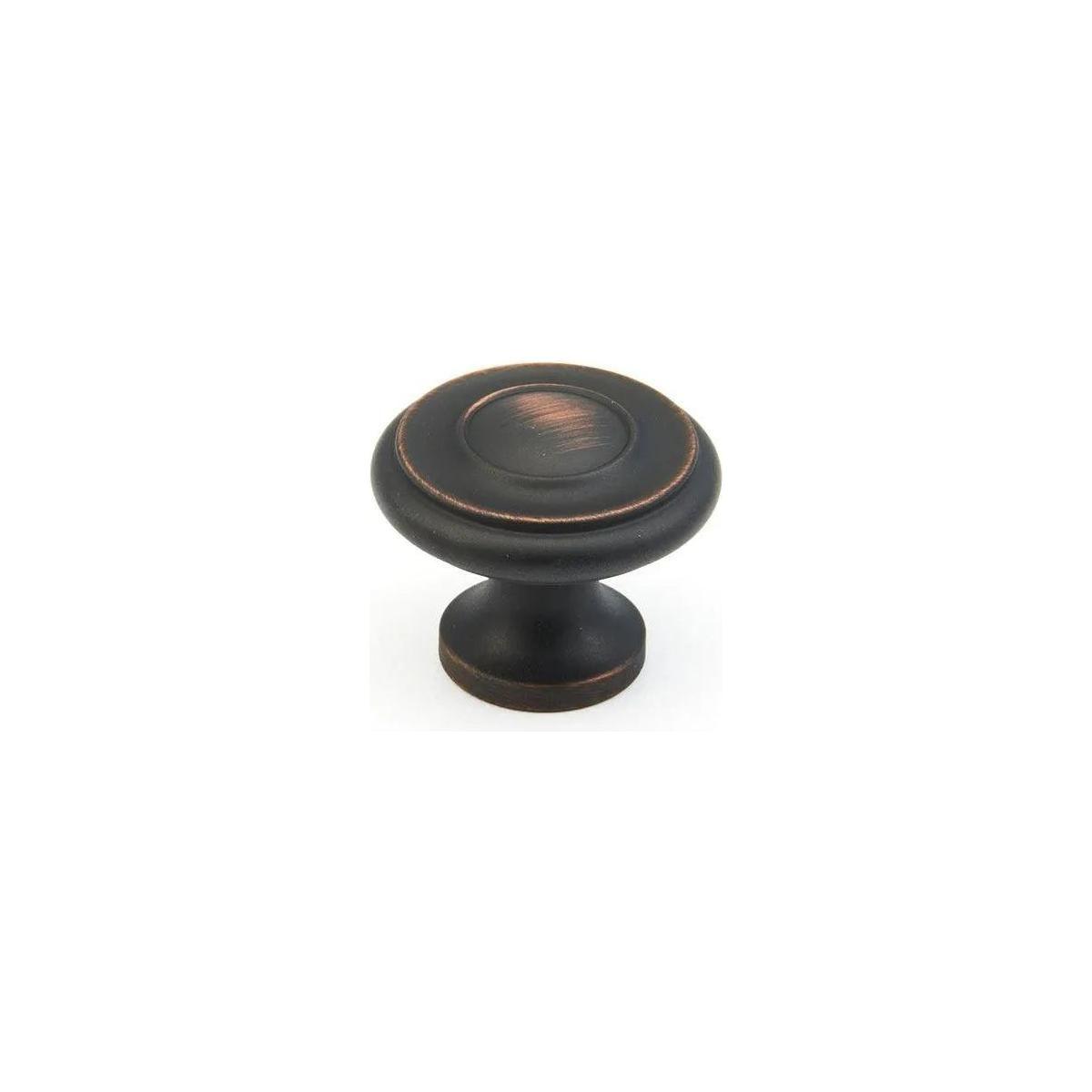 Schaub - Traditional Round Knob - 703-MIBZ - Canada Light Shop