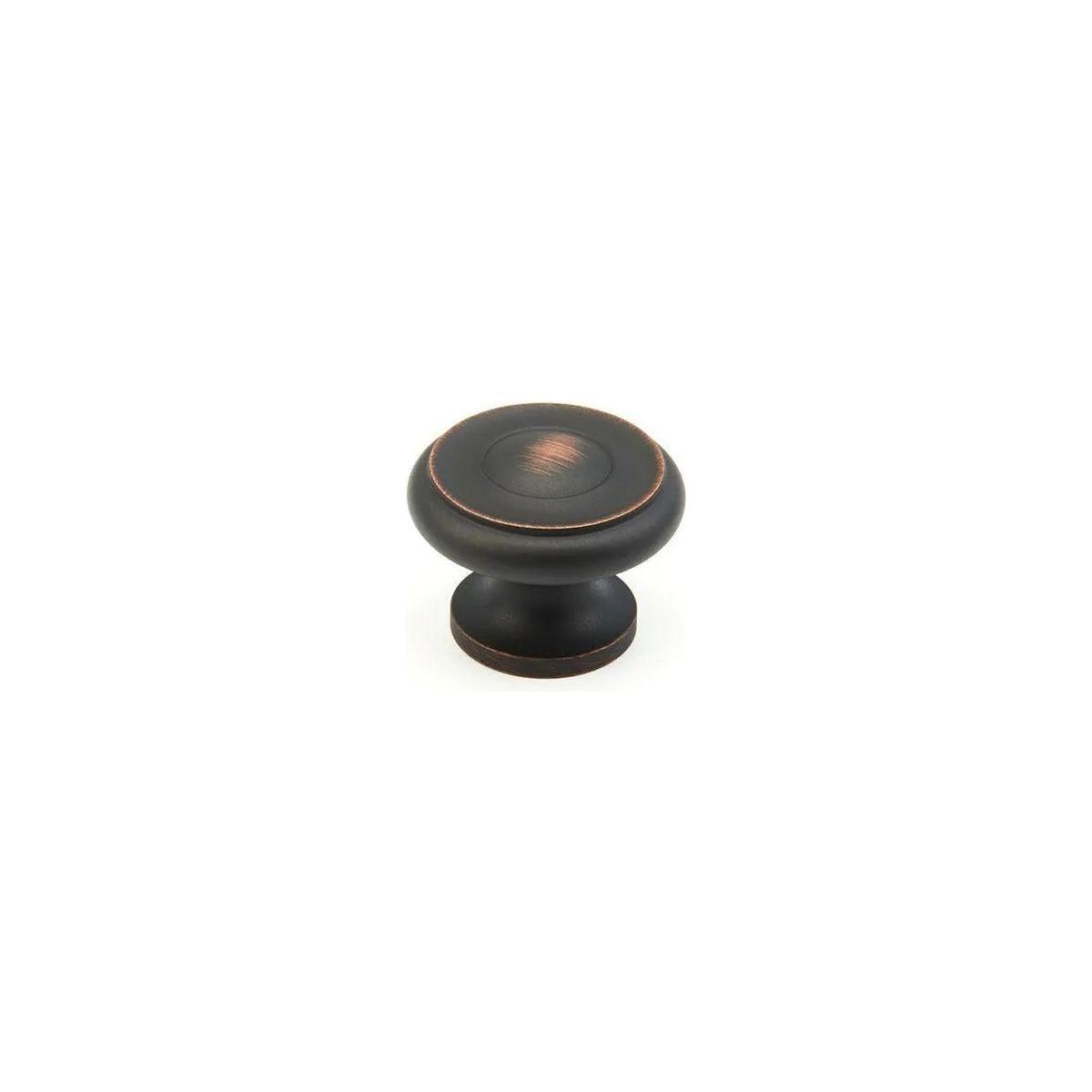 Schaub - Traditional Round Knob - 704-MIBZ - Canada Light Shop