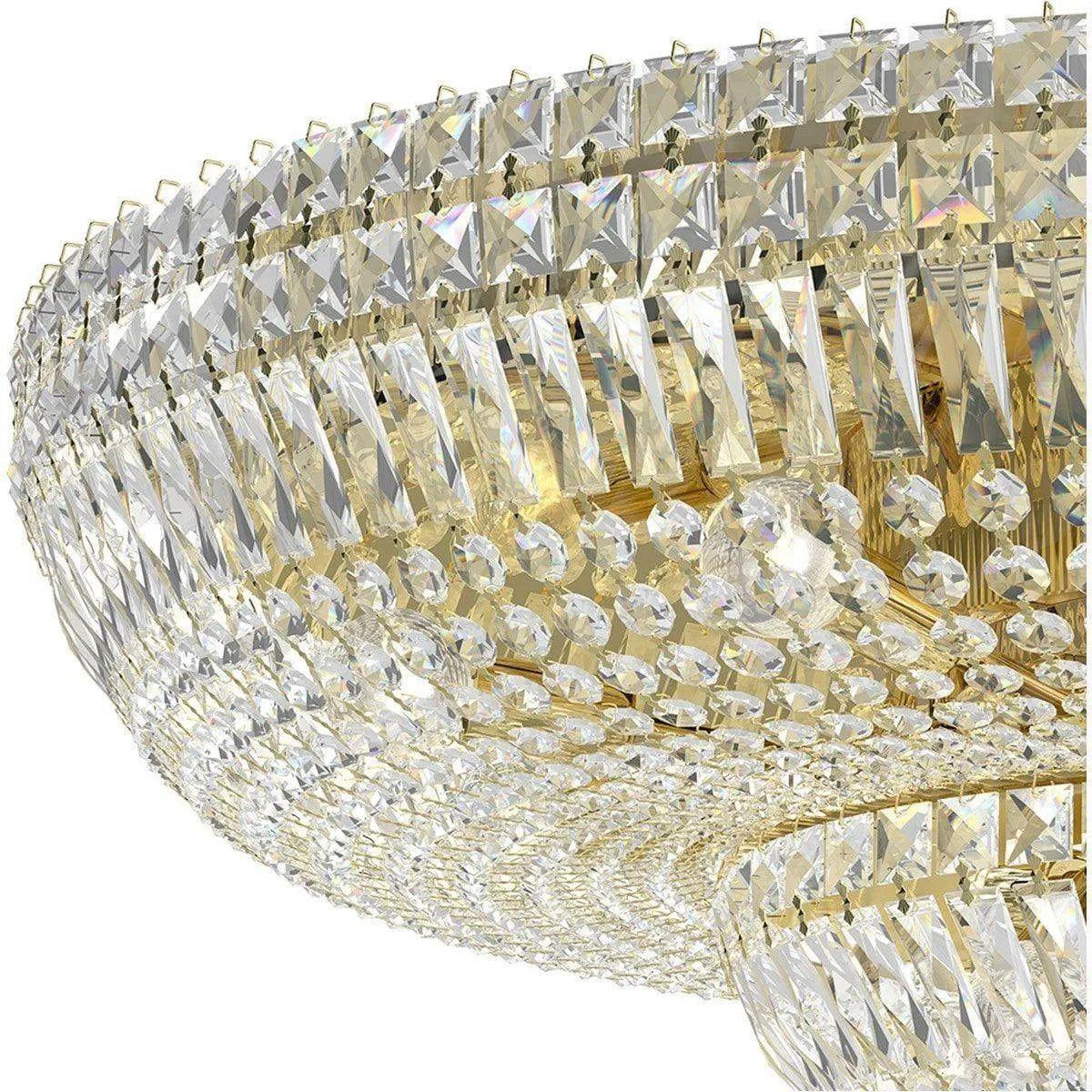 Schonbek 1870 - Petit Crystal Deluxe Semi Flush - 5890-211S - Canada Light Shop