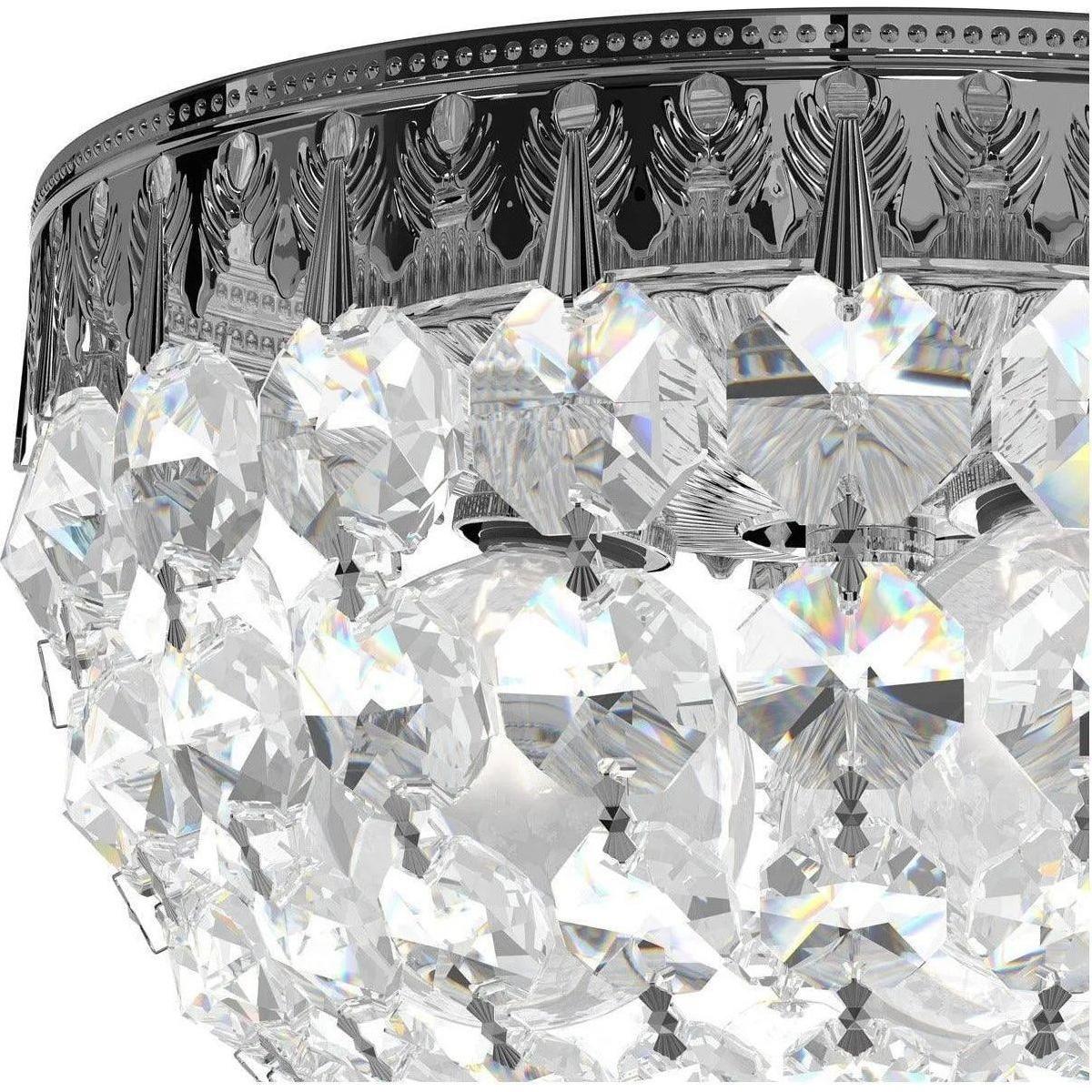 Schonbek 1870 - Petit Crystal Semi Flush - 1558-40S - Canada Light Shop
