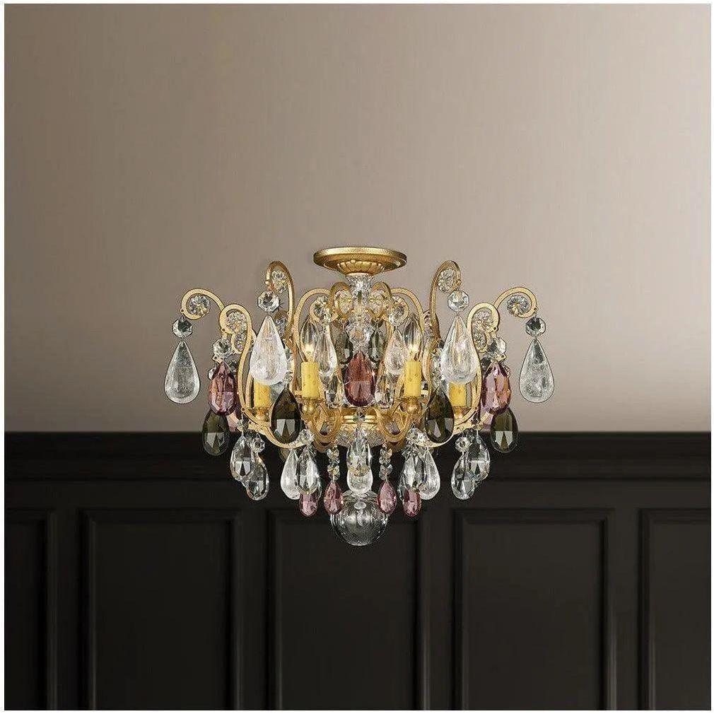 Schonbek 1870 - Renaissance Rock Crystal Semi Flush - 3584-22AD - Canada Light Shop