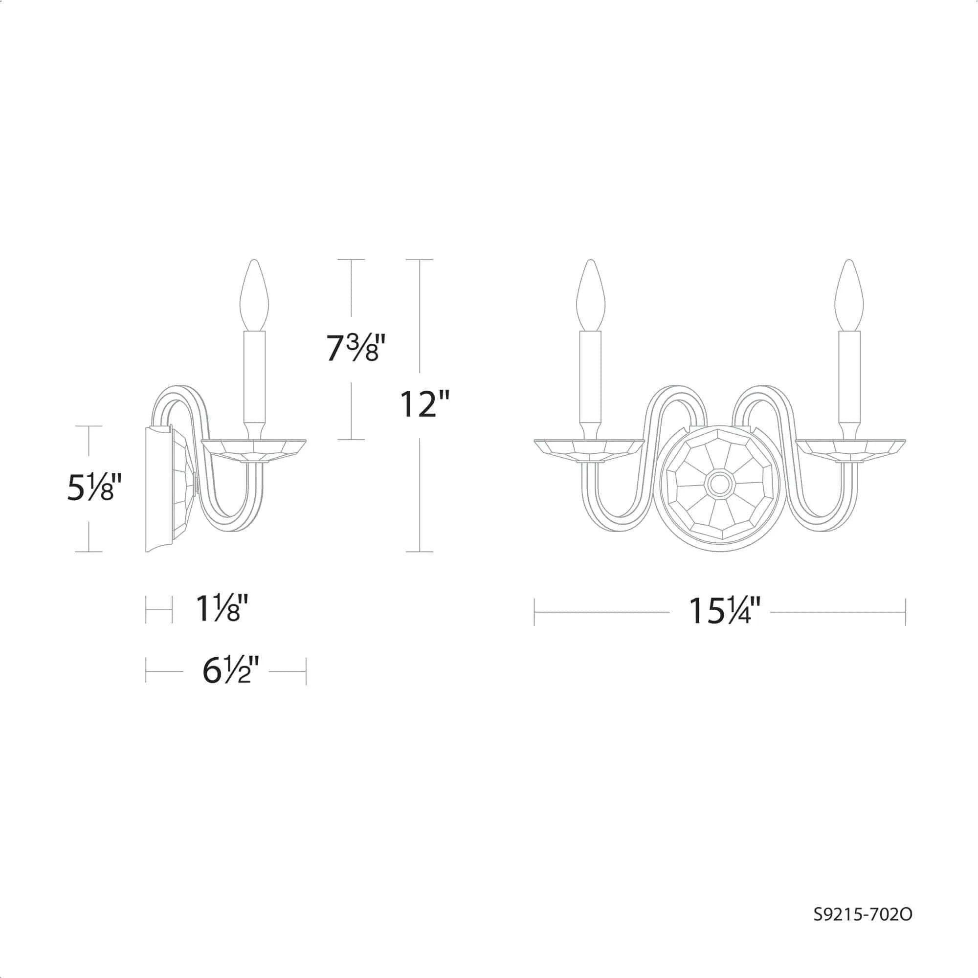 Schonbek Signature - Habsburg Wall Sconce - S9215-702O - Canada Light Shop
