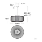 Schonbek Signature - Kodo Pendant - S7822-18H - Canada Light Shop