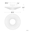 Schonbek Signature - Origami Semi-Flush Mount - S7212-700H - Canada Light Shop