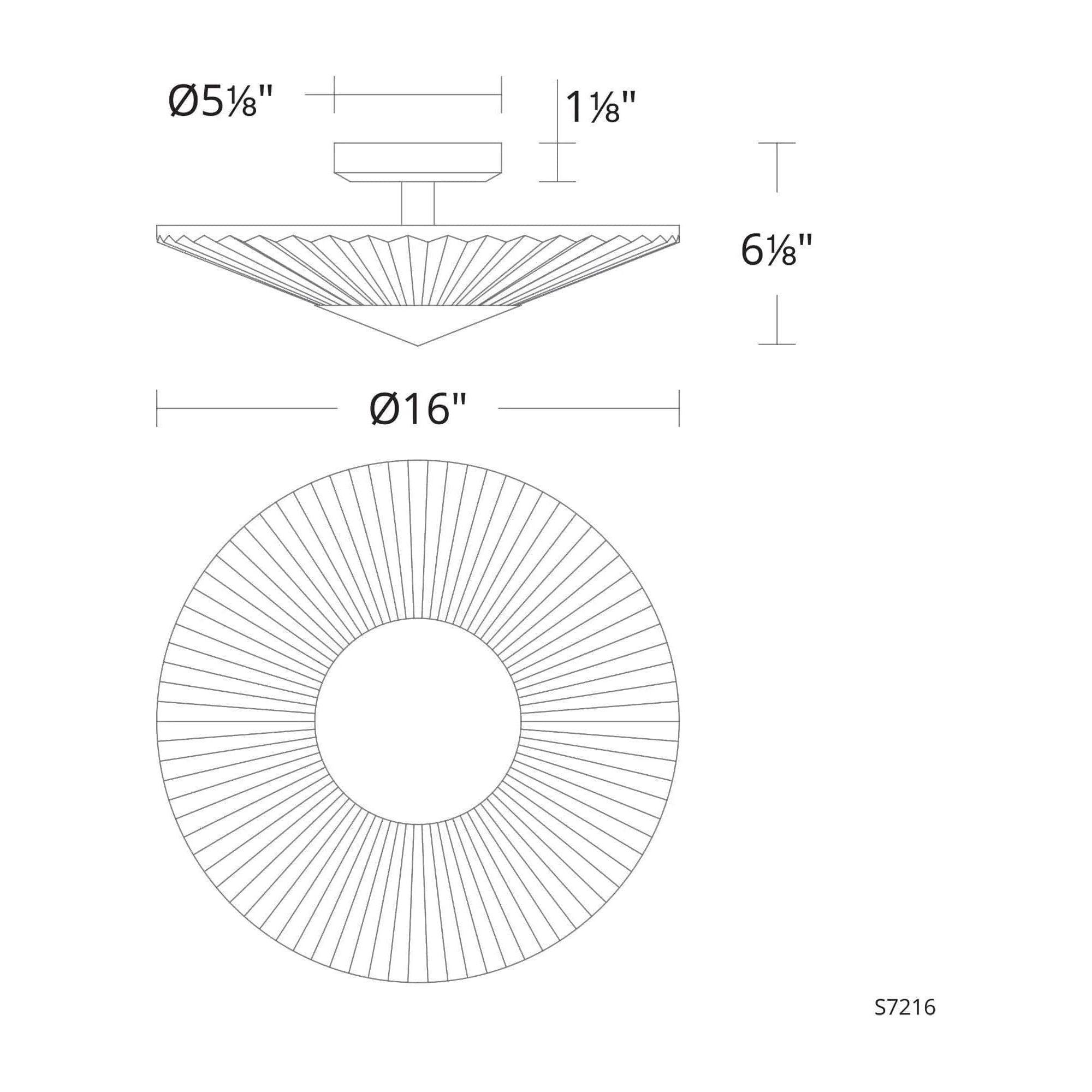 Schonbek Signature - Origami Semi-Flush Mount - S7212-700H - Canada Light Shop