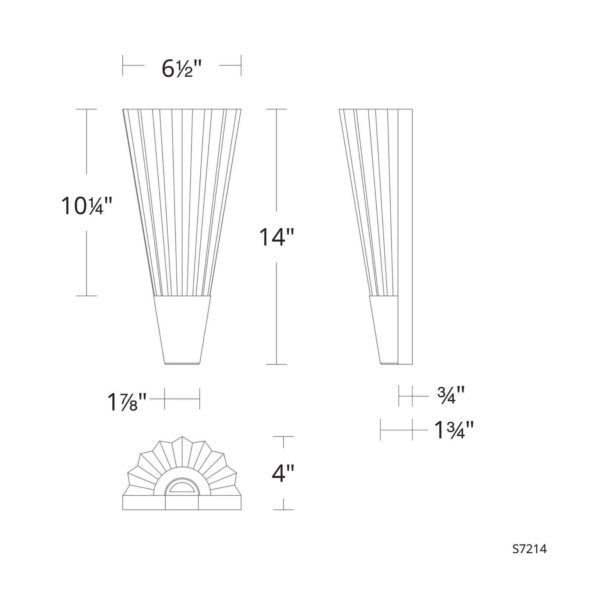 Schonbek Signature - Origami Wall Sconce - S7214-700H - Canada Light Shop