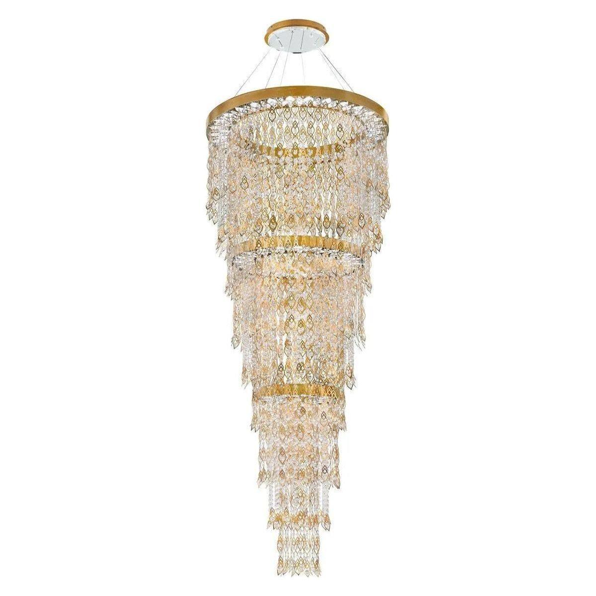 Schonbek Signature - Pavona LED Foyer Pendant - S9192-22R - Canada Light Shop