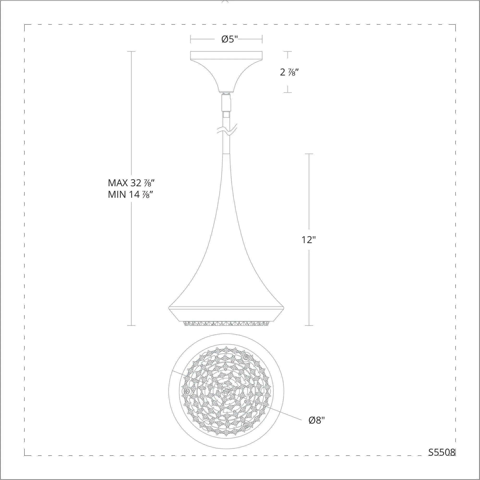Schonbek Signature - Verita Pendant - S5508-18O - Canada Light Shop
