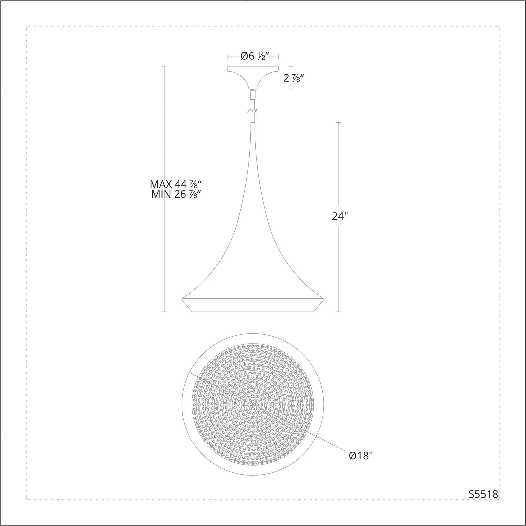 Schonbek Signature - Verita Pendant - S5508-18O - Canada Light Shop
