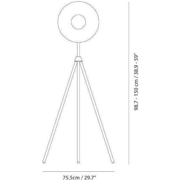 Seed Design - Apollo Floor Lamp - SLD-3638MFTE-BK - Canada Light Shop