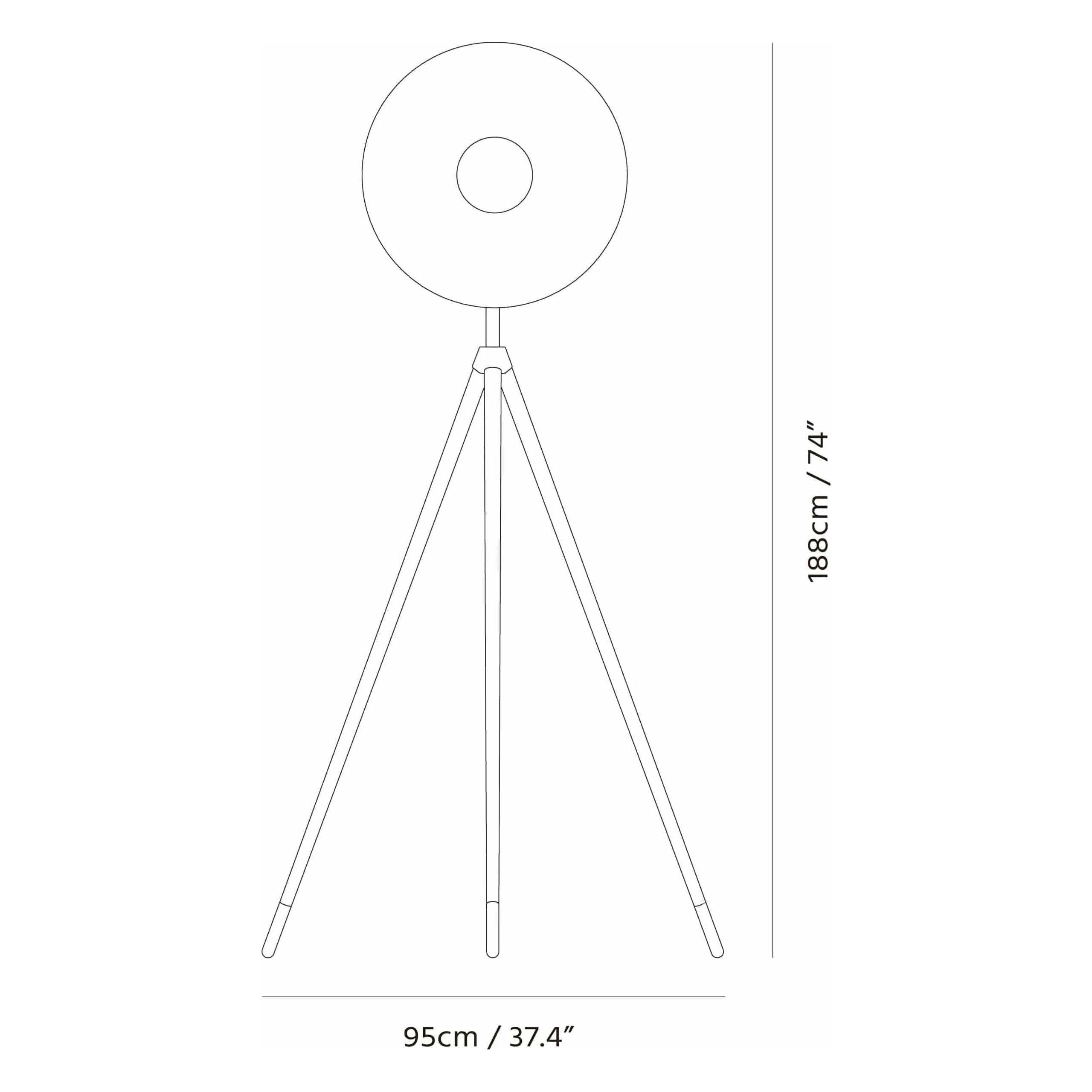 Seed Design - Apollo Mega Floor Lamp - SLD-3655MFTE-BCH - Canada Light Shop