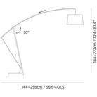 Seed Design - Archer Mega Floor Lamp - SQ-603FLR-BK - Canada Light Shop