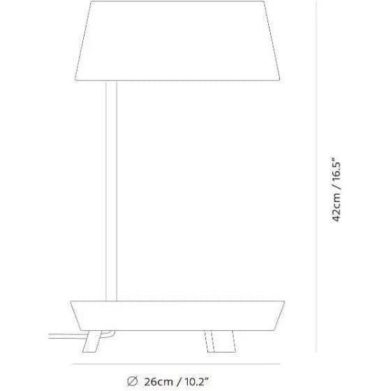 Seed Design - Carry Mini Table Lamp - SQ-6353MDU-WH - Canada Light Shop