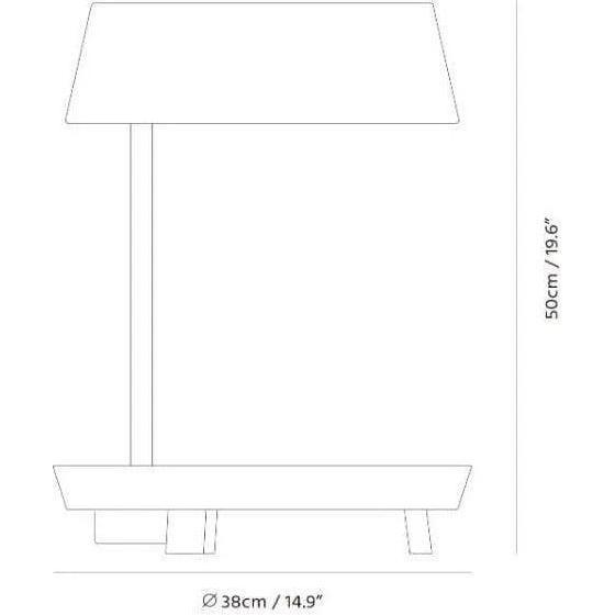 Seed Design - Carry Table Lamp - SQ-6350MDU-WH - Canada Light Shop