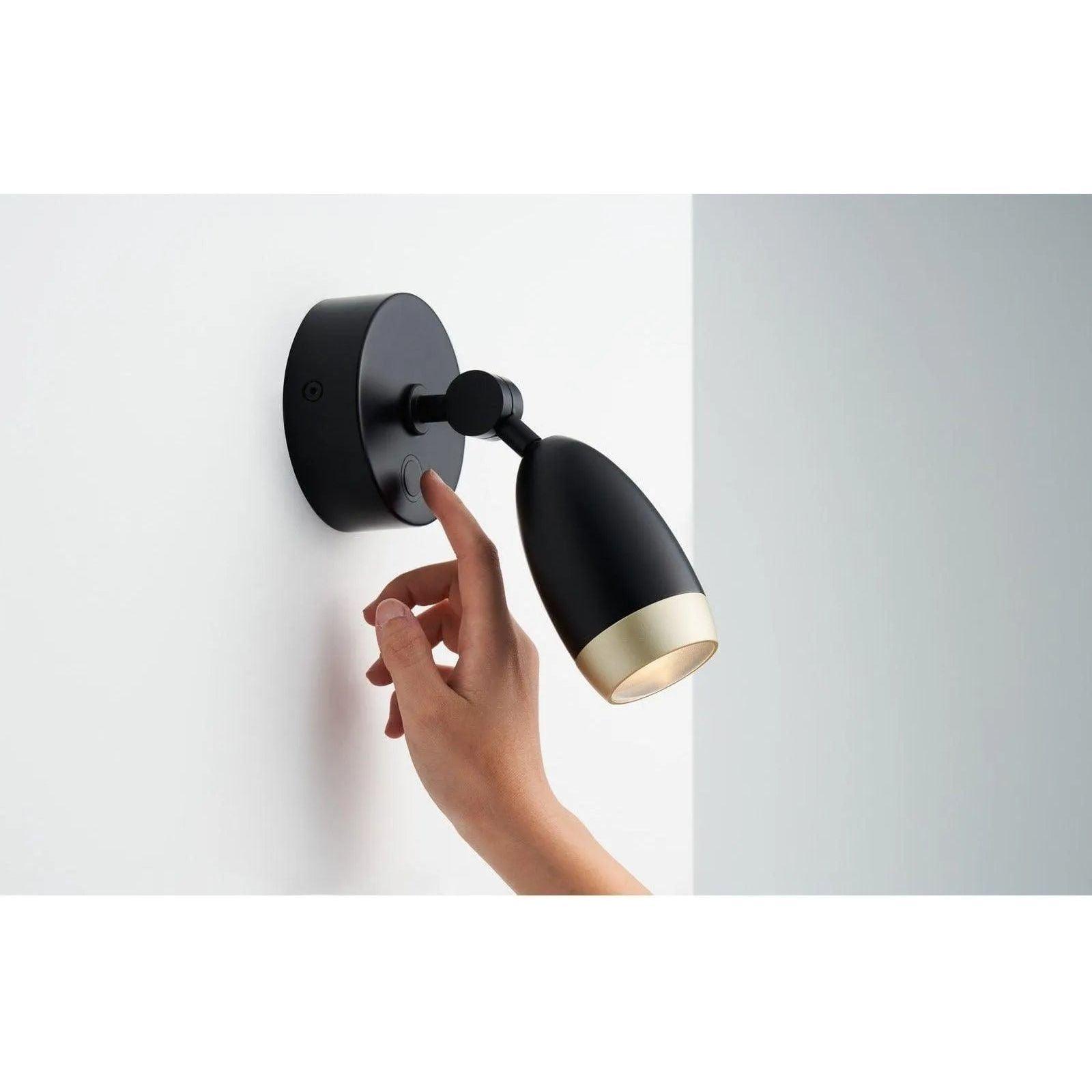 Seed Design - Dawn Wall Sconce - SLD-61WRTE-BK - Canada Light Shop