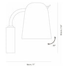 Seed Design - Dobi Wall Lamp - SQ-2181W-WH - Canada Light Shop