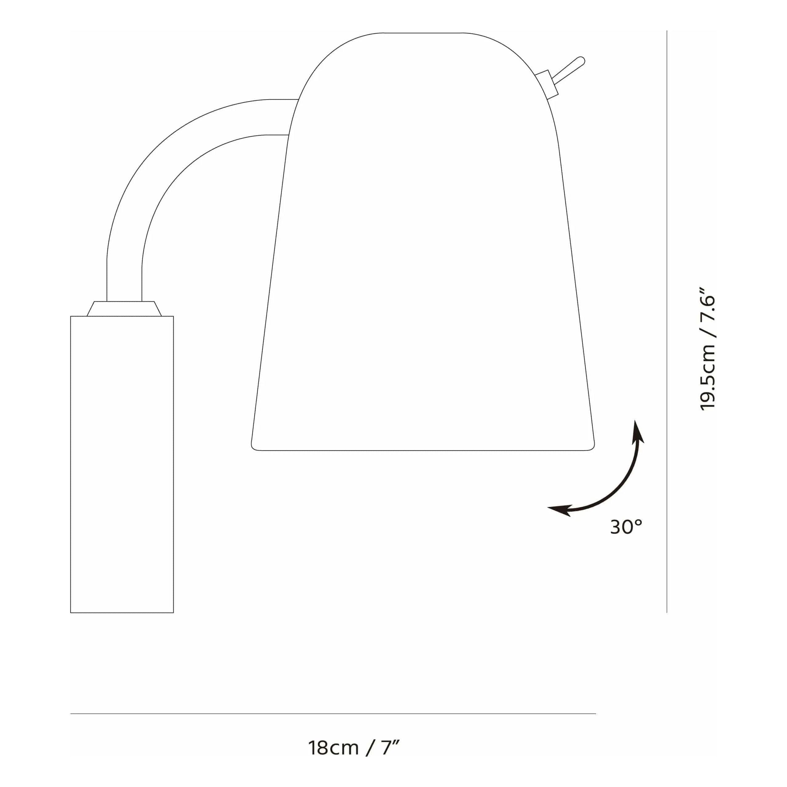 Seed Design - Dobi Wall Lamp - SQ-2181W-WH - Canada Light Shop
