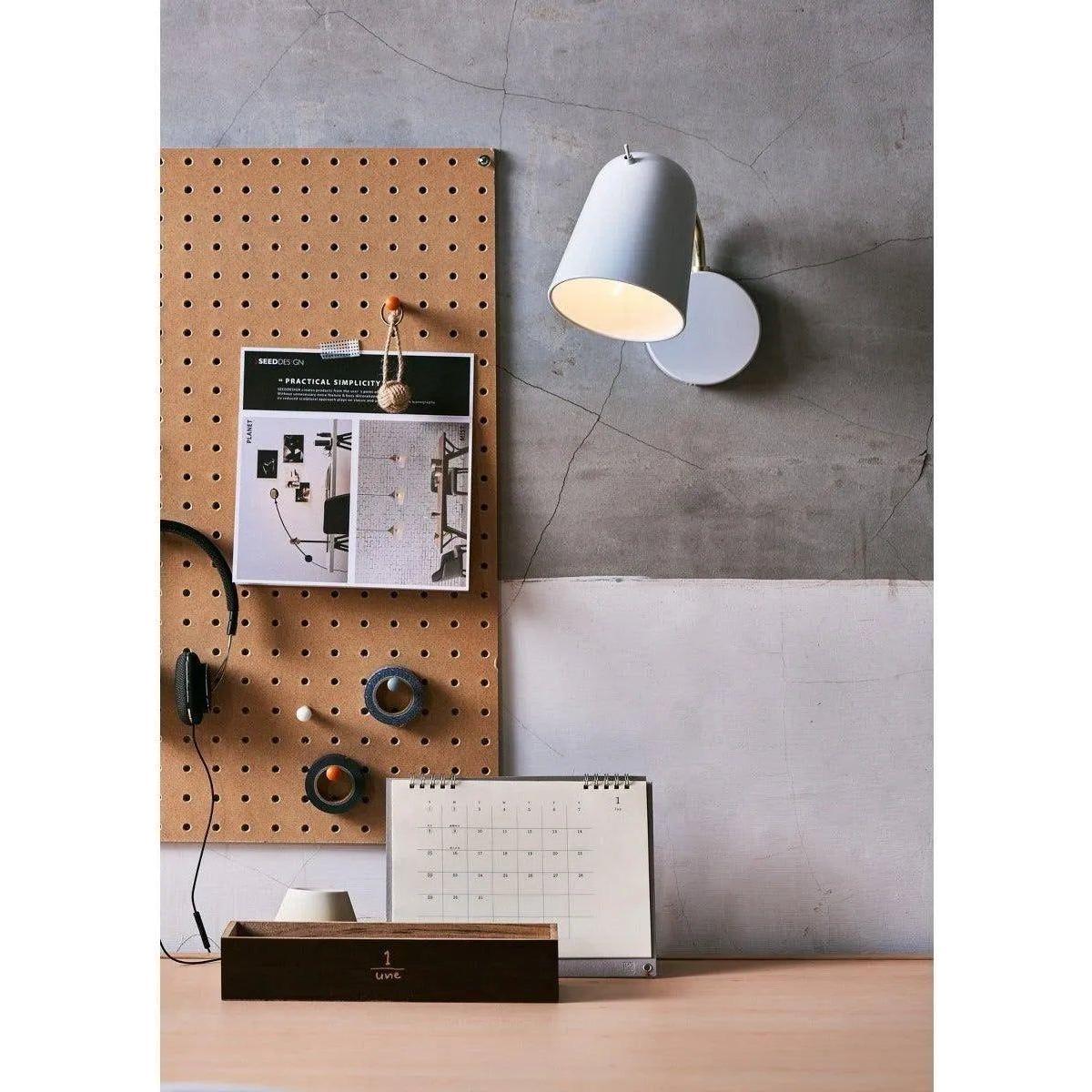 Seed Design - Dobi Wall Lamp - SQ-2181W-WH - Canada Light Shop