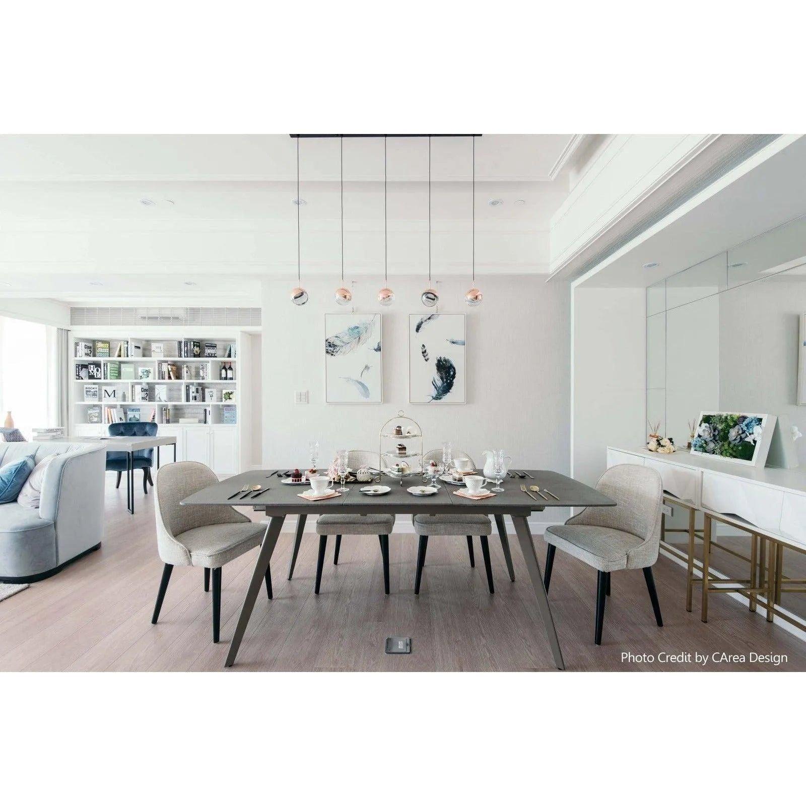 Seed Design - Dora Pendant Light 5 - SLD-1010PL5-CPR - Canada Light Shop