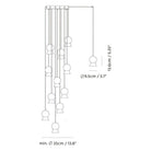 Seed Design - Fuji Pendant Light 12 - SLD-1011PF12-BK - Canada Light Shop