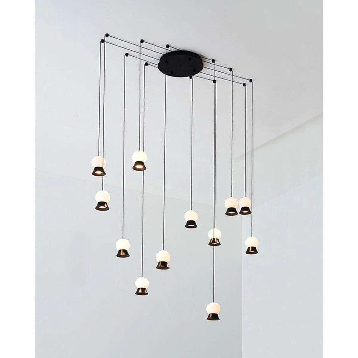 Seed Design - Fuji Pendant Light 12 - SLD-1011PF12-BK - Canada Light Shop