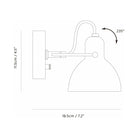 Seed Design - Laito mini Wall Lamp - SQ-793MWR-BK - Canada Light Shop