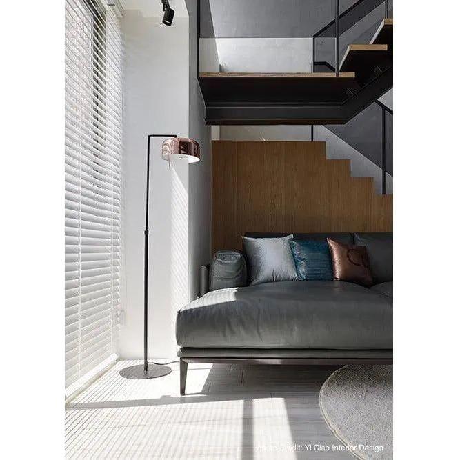 Seed Design - Lalu+ Floor Lamp - SQ-250MFR-CPR - Canada Light Shop