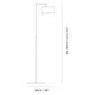 Seed Design - Lalu+ Floor Lamp - SQ-250MFR-CPR - Canada Light Shop