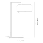 Seed Design - Lalu+ Table Lamp - SQ-250MDR-CPR - Canada Light Shop