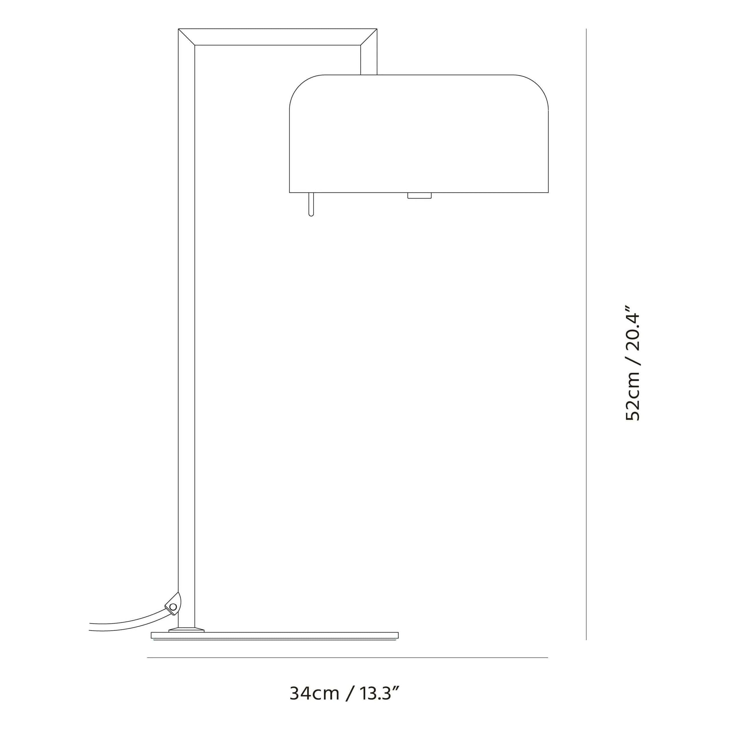 Seed Design - Lalu+ Table Lamp - SQ-250MDR-CPR - Canada Light Shop