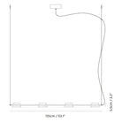 Seed Design - OLO Linear Pendant Light - SLD-130PL4-BK - Canada Light Shop
