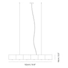 Seed Design - Zhe Pendant Light 6 - SQ-2322MPL6-BK - Canada Light Shop