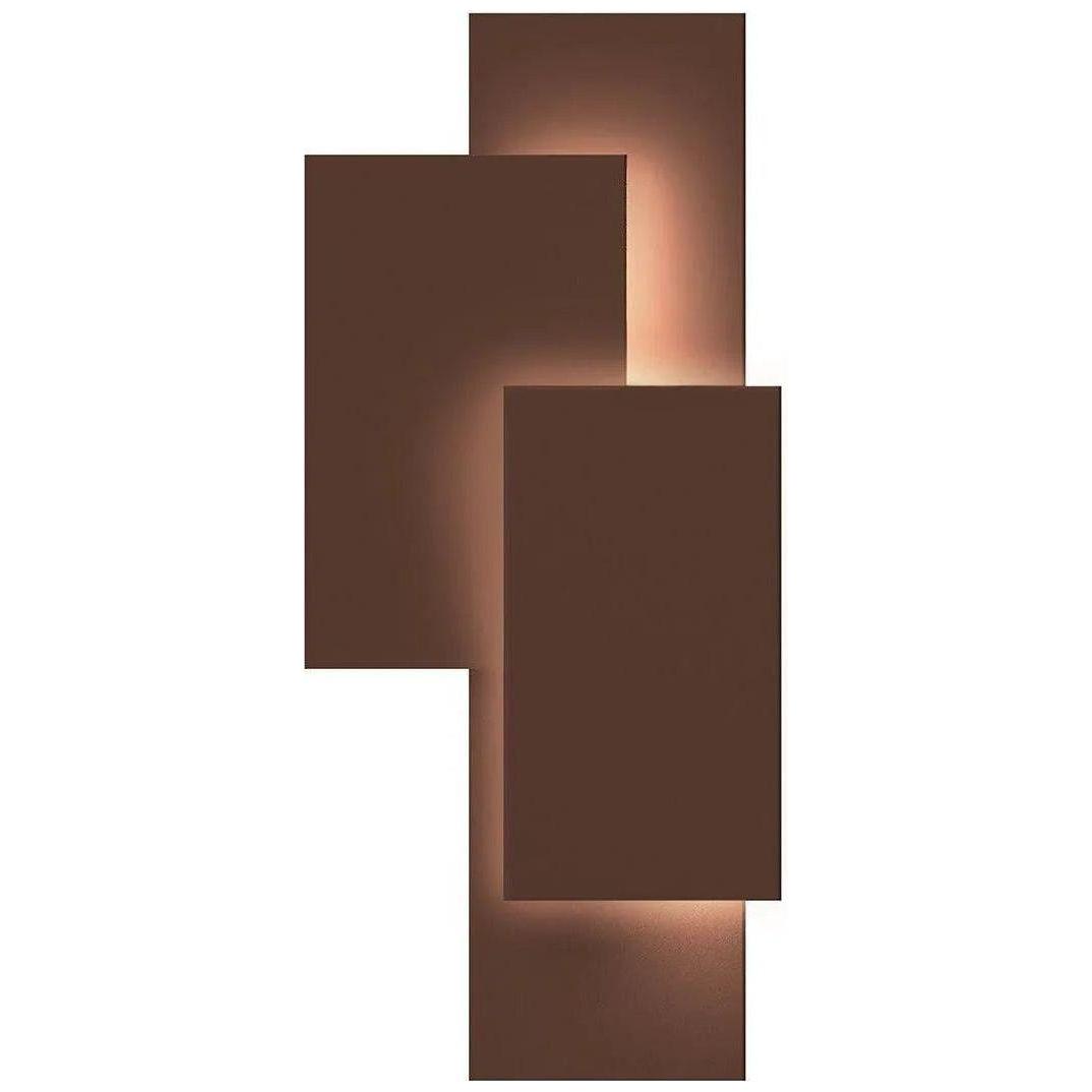 Sonneman - Offset Panels LED Wall Sconce - 7110.72-WL - Canada Light Shop