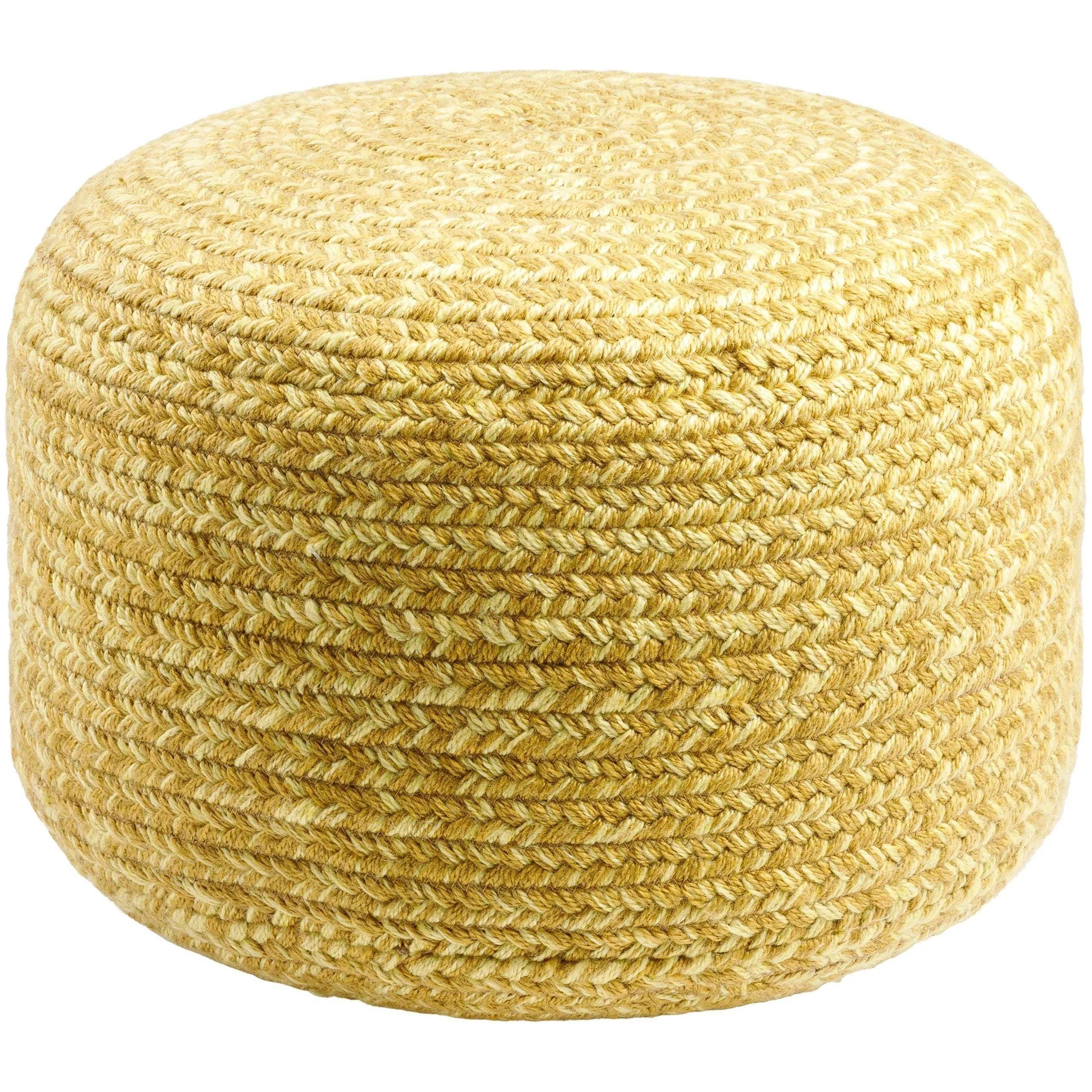 Surya - Entwined Pouf - EDPF002-121717 - Canada Light Shop