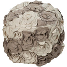 Surya - Felted Floral Pouf - POUF-28 - Canada Light Shop