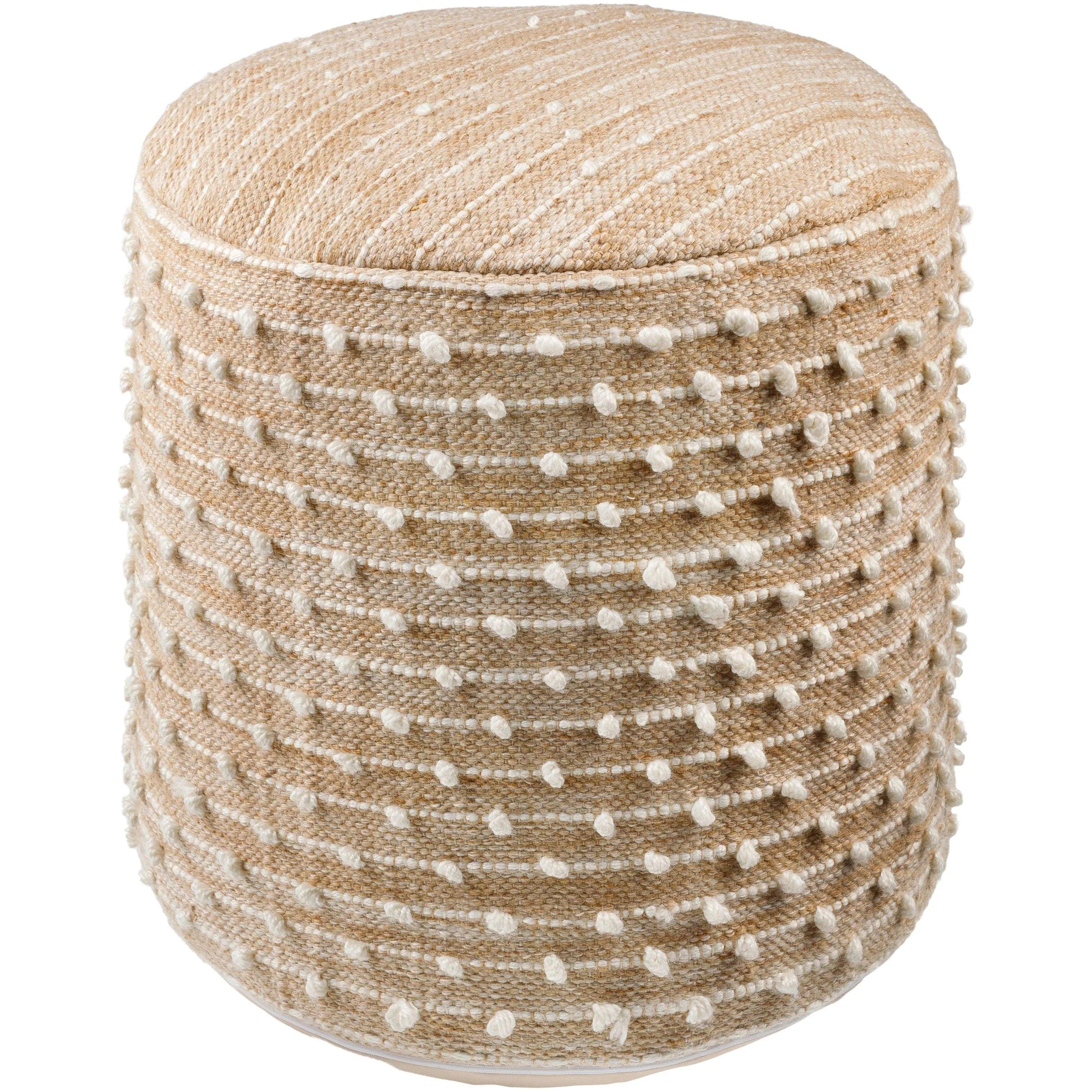 Surya - Imani Pouf - IMPF001-181818 - Canada Light Shop