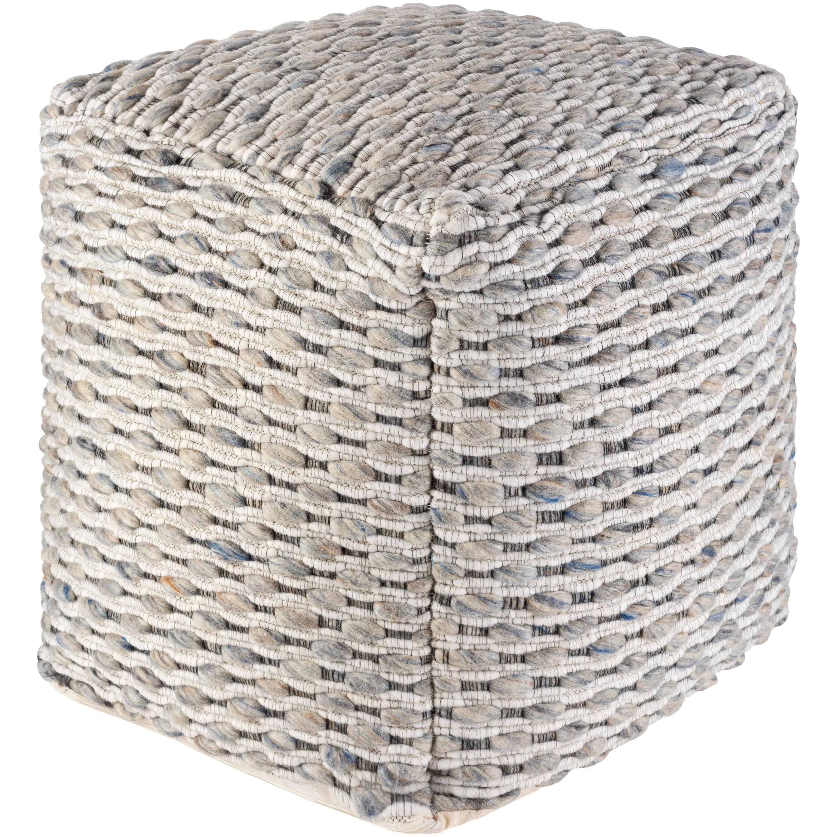 Surya - Lanier Pouf - NIPF001-181818 - Canada Light Shop