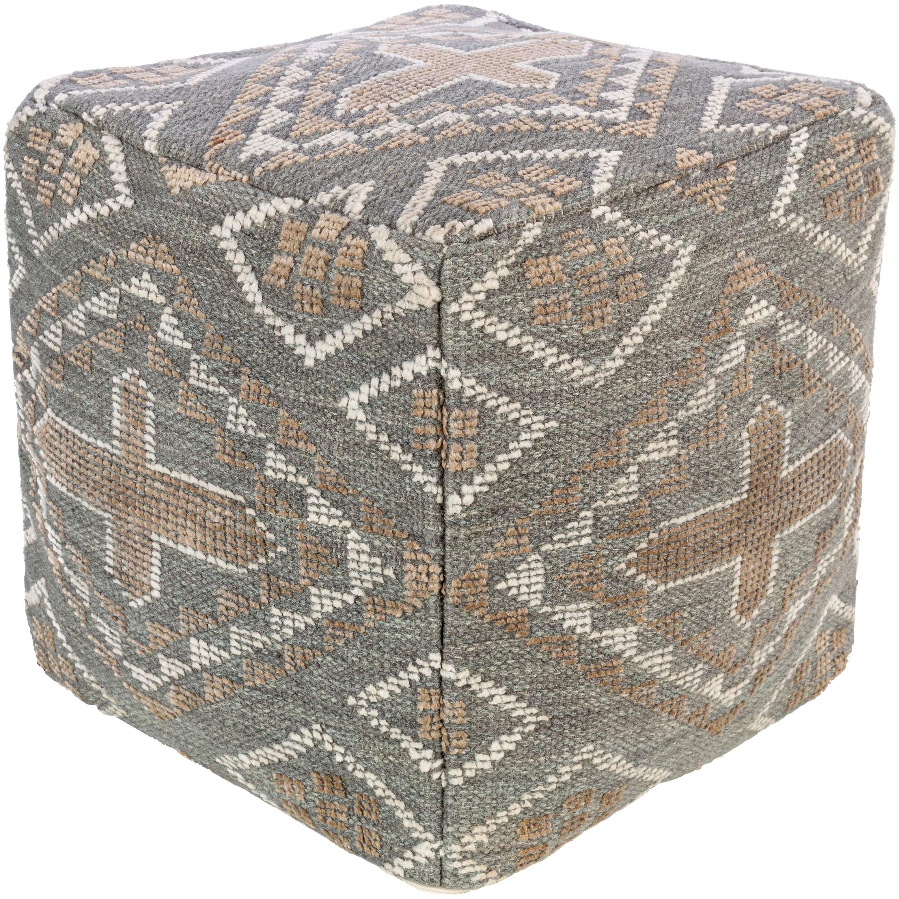 Surya - Nobel Pouf - NBPF001-181818 - Canada Light Shop