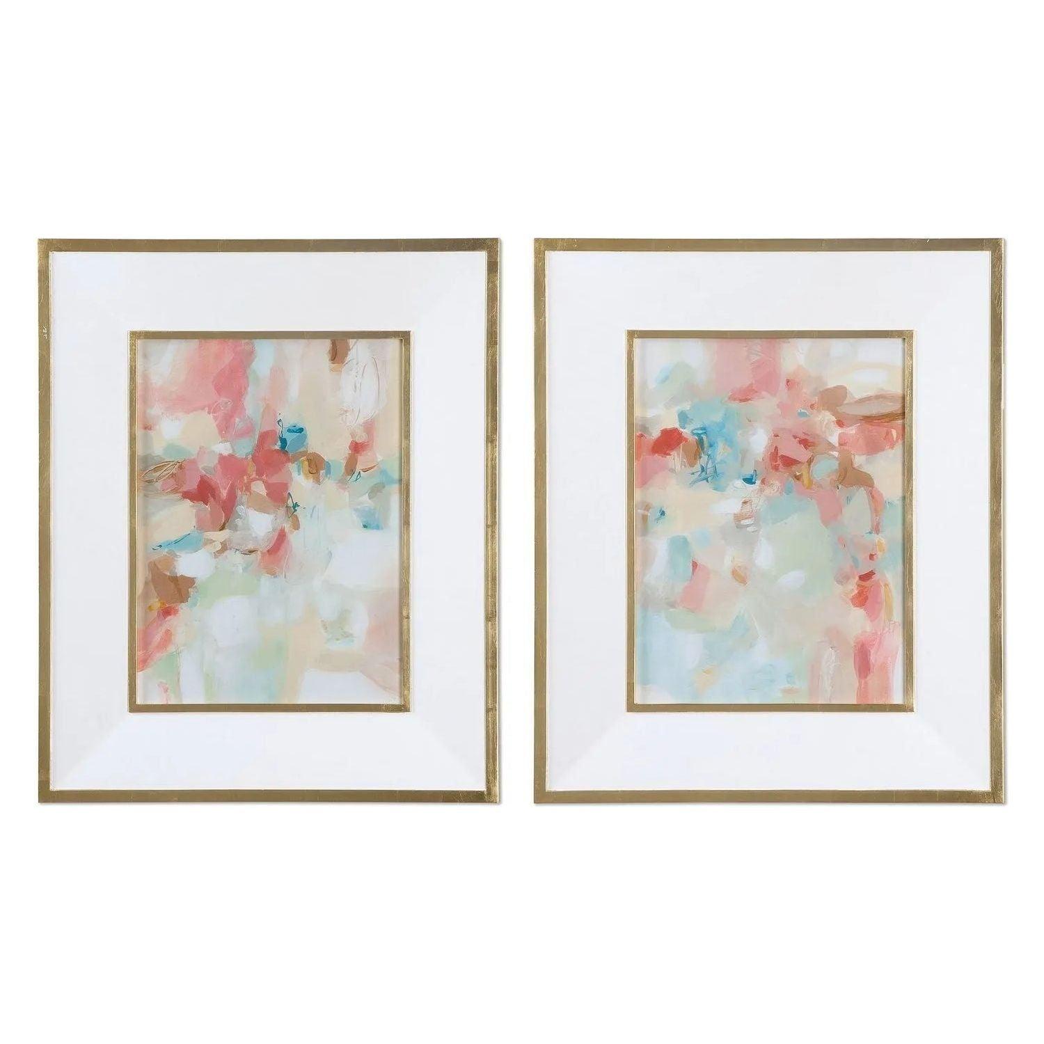 The Uttermost - A Touch Of Blush And Rosewood Fences Wall Art - 41557 - Canada Light Shop