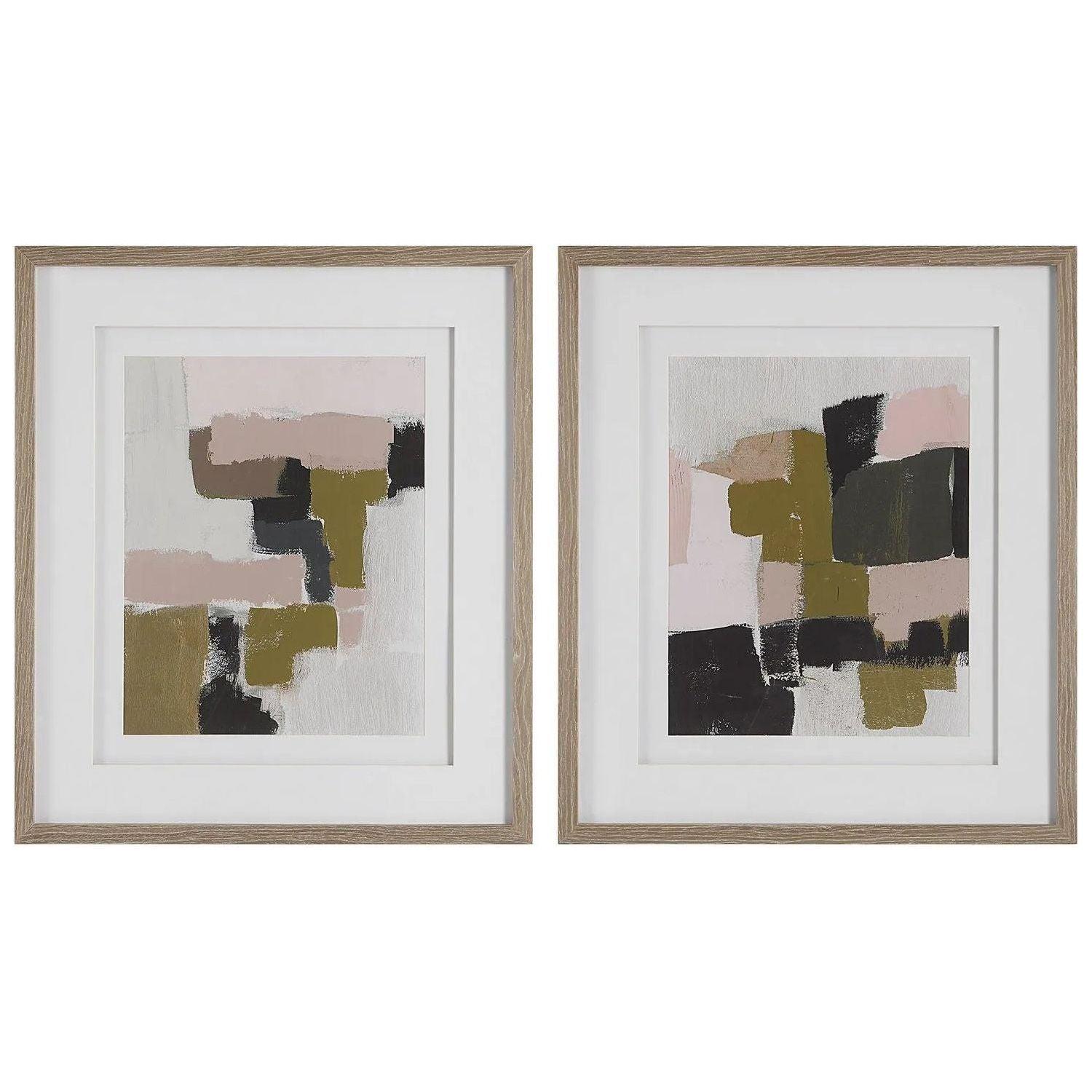 The Uttermost - Color Block Framed Prints, Set/2 - 41453 - Canada Light Shop