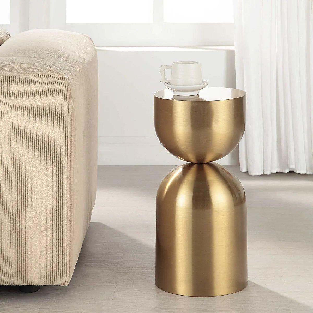 The Uttermost - Golden Vessel Accent Table - 24102 - Canada Light Shop