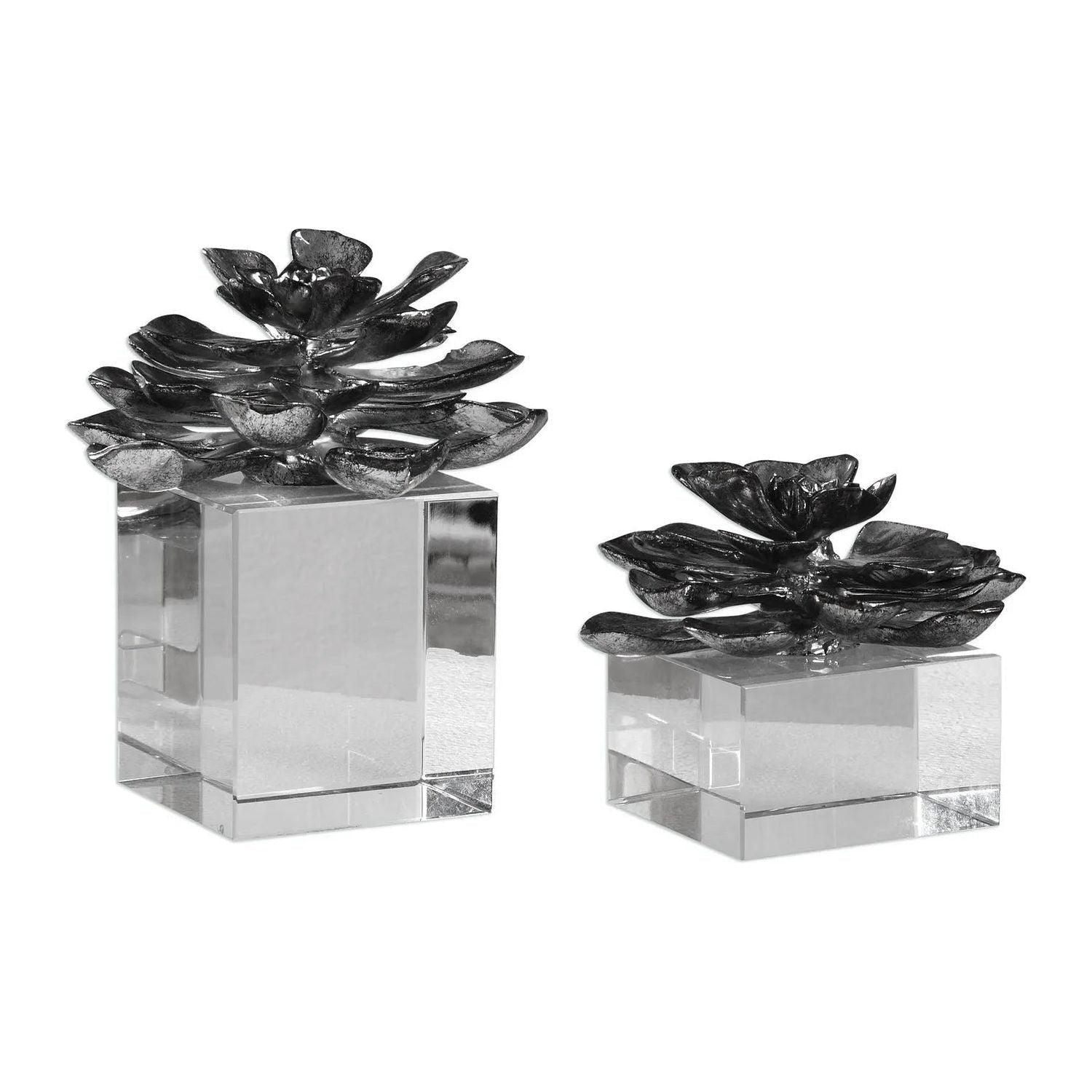 The Uttermost - Indian Lotus Sculpture, Set/2 - 20158 - Canada Light Shop