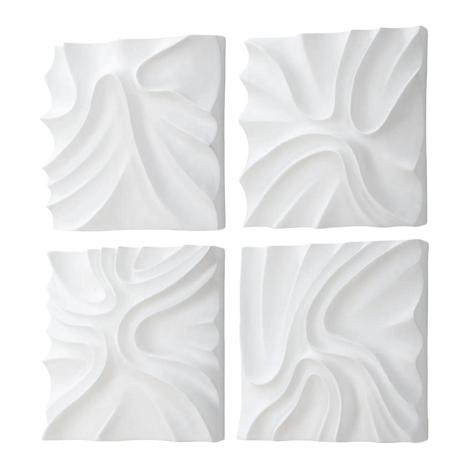 The Uttermost - Snowdrift Wall Decor, S/4 - 04368 - Canada Light Shop