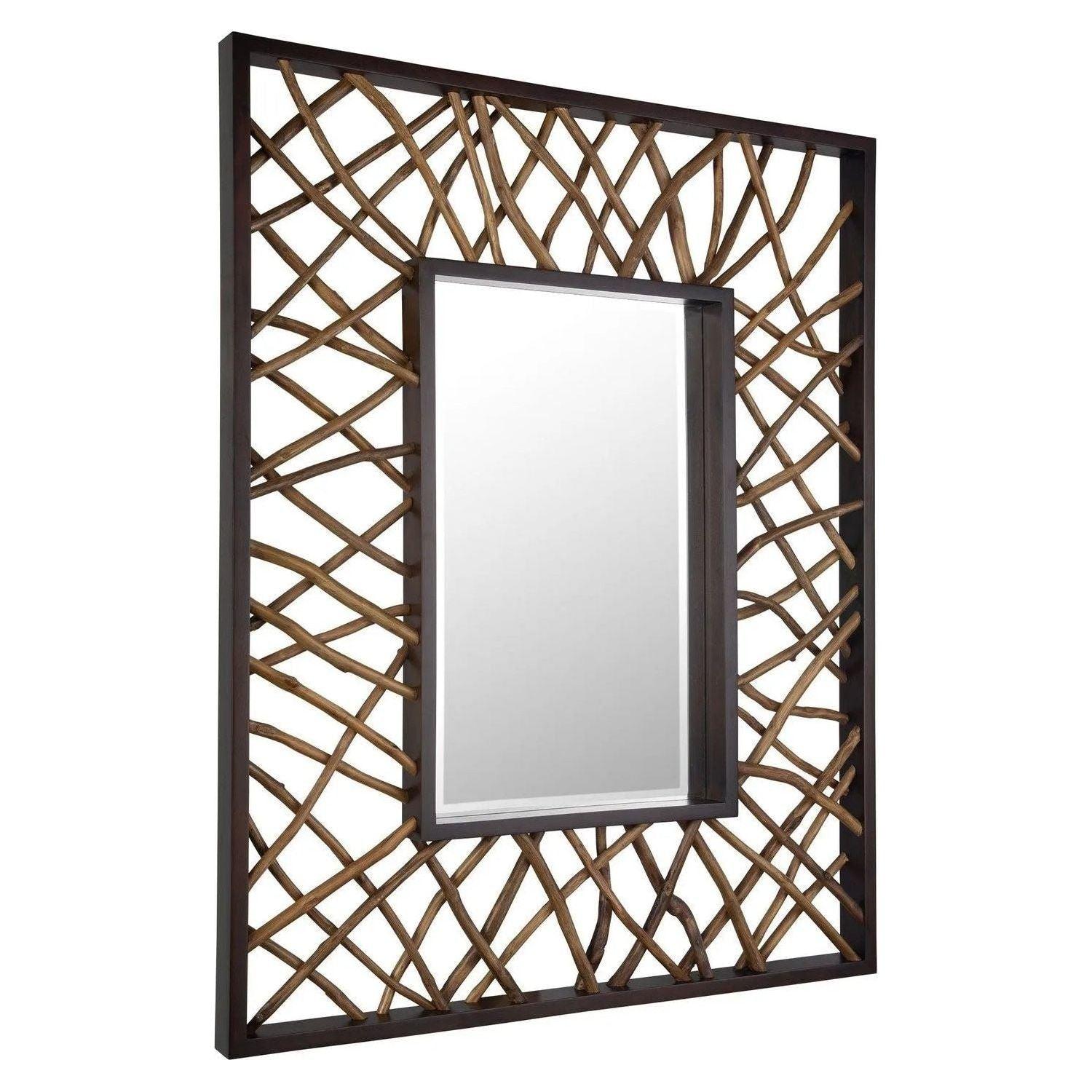 The Uttermost - Teak Maze Mirror - 08184 - Canada Light Shop